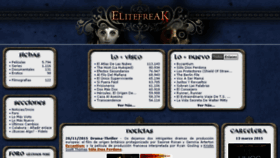 What Elitefreak.com website looked like in 2017 (6 years ago)