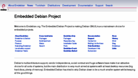 What Emdebian.org website looked like in 2017 (6 years ago)