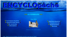 What Encyclopeche.com website looked like in 2017 (6 years ago)