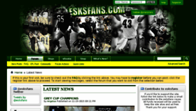 What Esksfans.com website looked like in 2017 (6 years ago)
