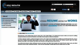 What Esqresume.com website looked like in 2017 (6 years ago)