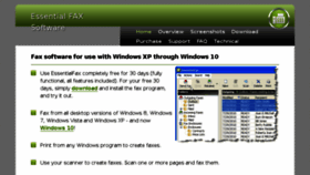 What Essentialfax.com website looked like in 2017 (6 years ago)