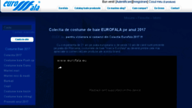 What Eurofala.ro website looked like in 2017 (6 years ago)
