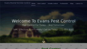 What Evanspestcontrol.com website looked like in 2017 (6 years ago)