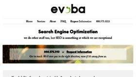 What Evoba.com website looked like in 2017 (6 years ago)