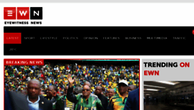 What Eyewitnessnews.co.za website looked like in 2017 (6 years ago)