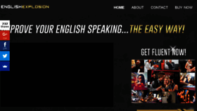 What Englishexplosion.com website looked like in 2017 (6 years ago)