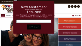 What Eyeglassuniverse.com website looked like in 2017 (6 years ago)