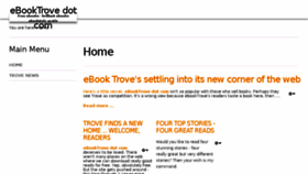 What Ebooktrove.com website looked like in 2017 (6 years ago)