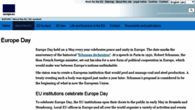 What Europeday.europa.eu website looked like in 2017 (6 years ago)