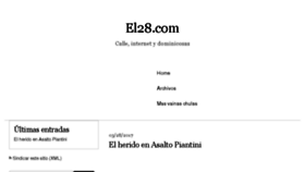 What El28.com website looked like in 2017 (6 years ago)