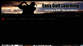 What Easygolflearning.com website looked like in 2017 (6 years ago)