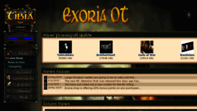 What Exoria.net website looked like in 2017 (6 years ago)