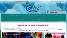 What Envie-sante.fr website looked like in 2017 (6 years ago)