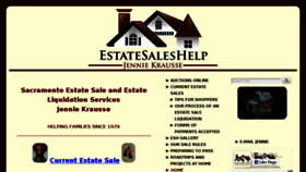 What Estatesaleshelp.com website looked like in 2017 (6 years ago)
