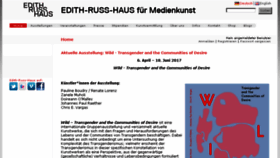 What Edith-russ-haus.de website looked like in 2017 (6 years ago)