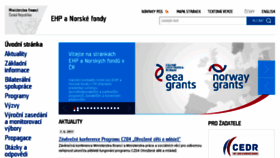 What Eeagrants.cz website looked like in 2017 (6 years ago)