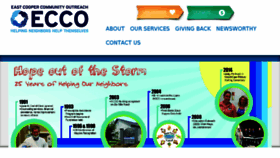 What Eccocharleston.org website looked like in 2017 (6 years ago)