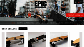 What Epicelectricskateboards.com website looked like in 2017 (6 years ago)