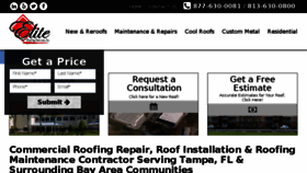 What Eliteroofingservices.com website looked like in 2017 (6 years ago)