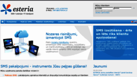 What Esteria.lv website looked like in 2017 (8 years ago)