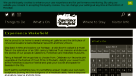 What Experiencewakefield.co.uk website looked like in 2017 (6 years ago)