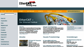 What Ethercat.ch website looked like in 2017 (6 years ago)