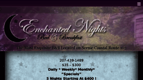 What Enchantednights.org website looked like in 2017 (6 years ago)