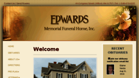 What Edwardsmemorialfuneralhome.com website looked like in 2017 (6 years ago)