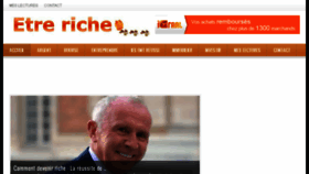 What Etre-riche.fr website looked like in 2017 (6 years ago)