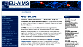 What Eu-aims.eu website looked like in 2017 (6 years ago)