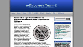 What E-discoveryteam.com website looked like in 2017 (6 years ago)