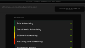 What Effectivecommercialadvertising.com website looked like in 2017 (6 years ago)
