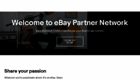 What Ebaypartnernetwork.ebay.com website looked like in 2017 (7 years ago)