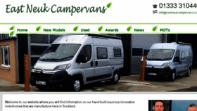 What Eastneukcampervans.co.uk website looked like in 2017 (6 years ago)