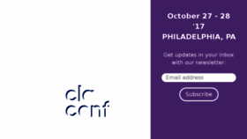 What Elaconf.com website looked like in 2017 (8 years ago)