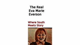 What Evamarieeversonauthor.com website looked like in 2017 (6 years ago)