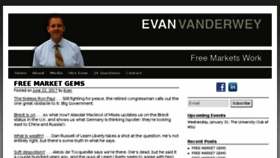 What Evanvanderwey.com website looked like in 2017 (6 years ago)