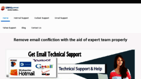 What Email-techsupportnumber.com website looked like in 2017 (6 years ago)