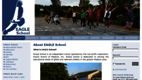What Eagleschool.org website looked like in 2017 (6 years ago)