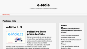 What E-mole.cz website looked like in 2017 (6 years ago)