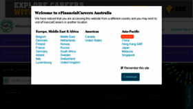 What Efinancialcareers.com.au website looked like in 2017 (6 years ago)