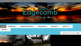 What Edgecomb.org website looked like in 2017 (6 years ago)