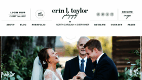 What Erinltaylorphotography.com website looked like in 2017 (6 years ago)