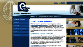 What Etekservices.com website looked like in 2017 (6 years ago)