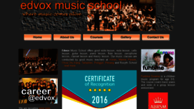 What Edvox.com website looked like in 2017 (6 years ago)