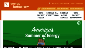 What Energytomorrow.org website looked like in 2017 (6 years ago)