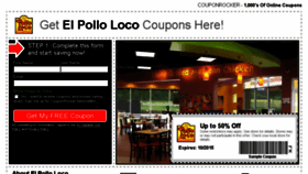 What Elpolloloco.couponrocker.com website looked like in 2017 (6 years ago)