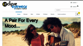What Eclipseeyewear.com website looked like in 2017 (6 years ago)