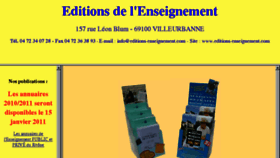 What Editions-enseignement.com website looked like in 2017 (6 years ago)